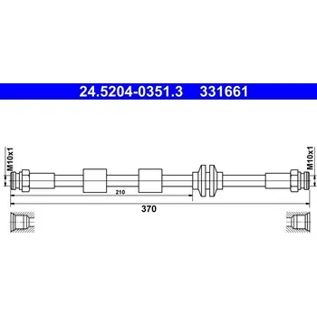 Brzdová hadice Brzdová hadice ATE 24.5204-0351.3