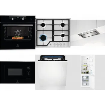 Set domácích spotřebičů ELECTROLUX KODEC75X2 + ELECTROLUX KGS6426SX + ELECTROLUX LFG716X + ELECTROLUX LMS2203EMX + ELECTROLUX EES48200L + ELECTROLUX LNT3LF18S