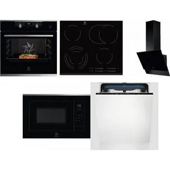 Set domácích spotřebičů ELECTROLUX KODEC75X2 + ELECTROLUX EHF6547FXK + ELECTROLUX LFV616K + ELECTROLUX LMS4253TMX + ELECTROLUX EES48200L