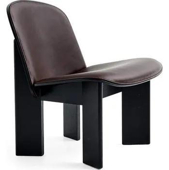 Křeslo HAY Křeslo Chisel, black / Sense Dark Brown