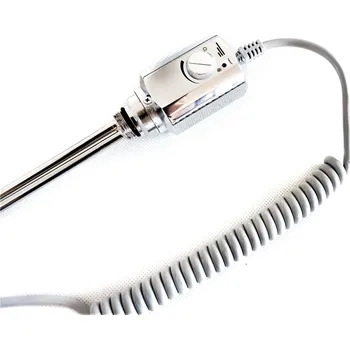 Levnyradiator.cz Topná tyč s termostatem do žebříku / radiátoru, 4 barvy 900W Chrom