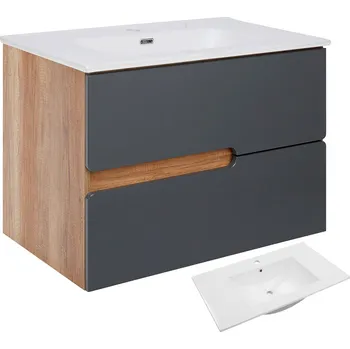 Koupelnový nábytek BPS-koupelny Koupelnová skříňka s keramickým umyvadlem Spectrum CA 80