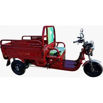 Elektrotříkolka Elektrická tříkolka Cargo 500 EU, Barva vojenská zelená, kapacita baterie 60V 20Ah