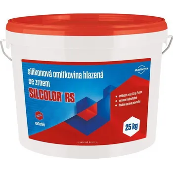 Omítka SILCOLOR RS silikonová omítka hlazená, báze A BÍLÁ (25kg/bal) STACHEMA
