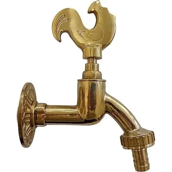 Vodovodní kohout Mosazný kohoutek s motivem KOHOUTA 1/2