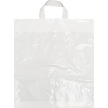 Taška LDPE 40 x 45 s uchy bílá