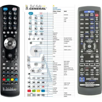 Dálkový ovladač SHARP RRMCGA148AWSA - dálkový ovladač, náhrada kompatibilní