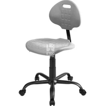 Nízká laboratorní židle PRO Standard, šedá