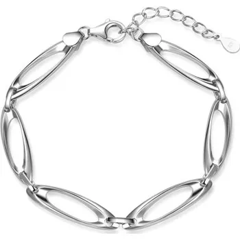 Náramek Stříbrný článkový náramek 18-21 cm STNA0634F + dárek zdarma