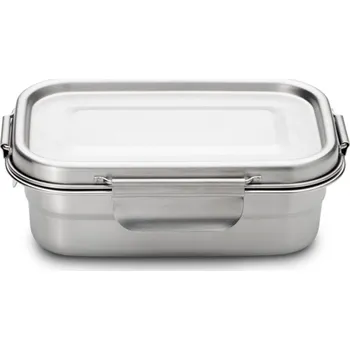 Svačinový box Obědový box s rozdělovačem 750 ml - WEIS (Box na oběd M z nerezové oceli s těsněním, hluboký tvar - WEIS)