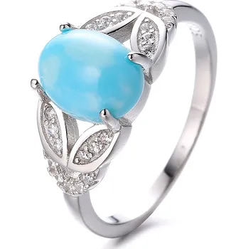 Prsten Stříbrný prsten s oválným tyrkysem IRENE Velikost:6 (EU: 51-53) Ag/; ≤2,83 g 10038_6