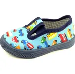 Bačkůrky Nazo s autíčky 041AA modrá, velikost 20