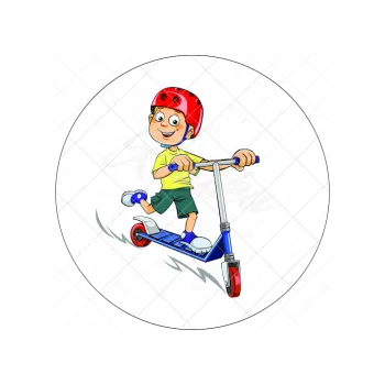 Jedlá dekorace na dort KOLOBĚŽKA, VARIANTA Jedlý papír 1746