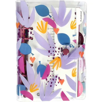 Diář Albi Plánovací kroužkový diář 13 x 19 x 2 cm týdenní 2024 květiny