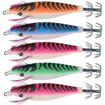 Umělá nástraha CAPERLAN Sada hybridních plovoucích nástrah na lov sépií a kalmarů Squider 5 ks