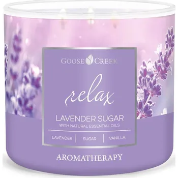 Svíčka Goose Creek Candle svíčka Aromatherapy Lavender Sugar, 411 g