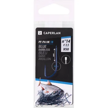 Rybářský háček CAPERLAN Jednoháček bez návazce a protihrotu na rybolov na plavanou HK 1B 50 ks 24