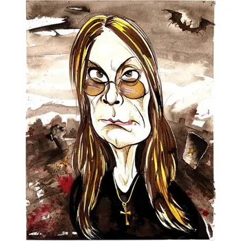 Plakát Plakát, Obraz - Ozzy Osbourne - colour caricature, Osborne, Neale