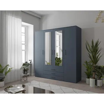 Šatní skříň ARK Šatní skříň OLYMP, Modrá 200 cm