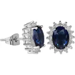 Troli Třpytivé náušnice s modrými krystaly + 2 měsíce na vrácení zboží