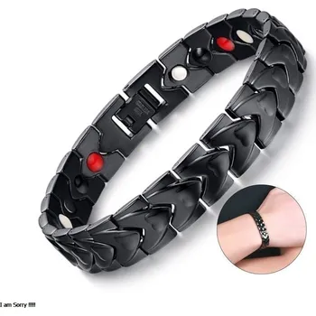 Náramek Náramek z chirurgické oceli Black Heart