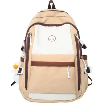 Školní batoh Batoh Smajlík béžový