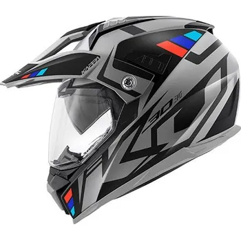 Helma na motorku KV30 ENDURO GRAYER - enduro šedá moto přilba KAPPA - XL