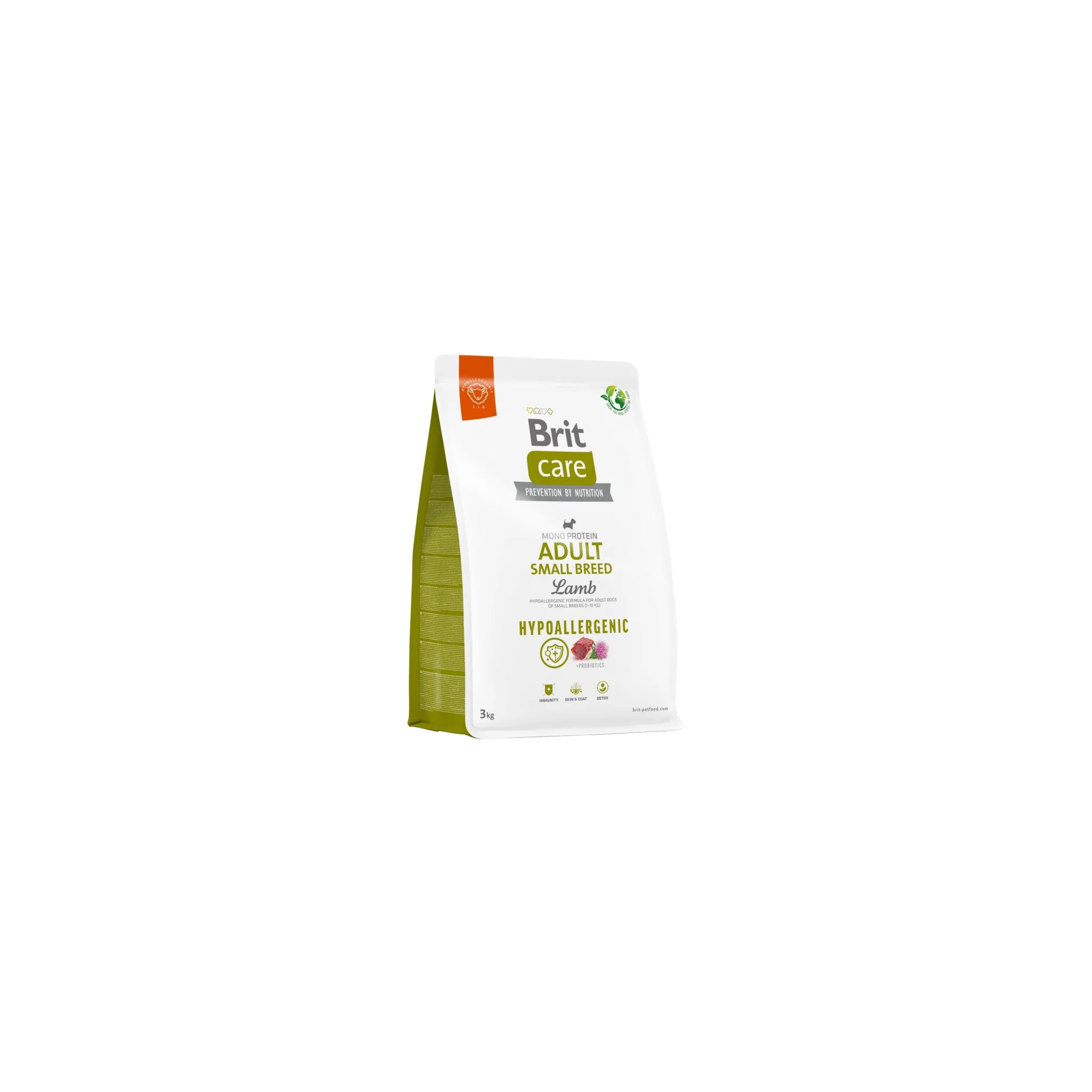 Fotografie 1 - Krmivo pro psa Brit Care Dog Hypoallergenic Adult Small Breed Lamb/Rice 3 kg