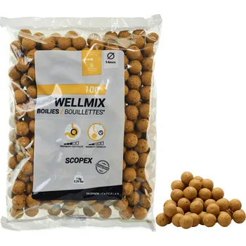 Boilies CAPERLAN Boilies na kaprařinu Wellmix 14 mm 1 kg Scopex