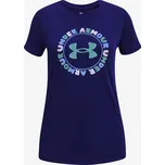 Dívčí tričko Under Armour Tech Wordmark SSC-BLU L