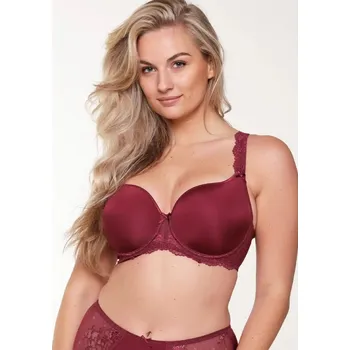 Dámská erotická podprsenka Dámská podprsenka LingaDore 1400-1A 80 D Bordó