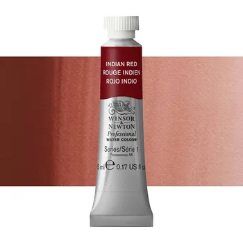 Vodová barva Akvarelová barva Winsor & Newton Professional, 5ml - Indian Red