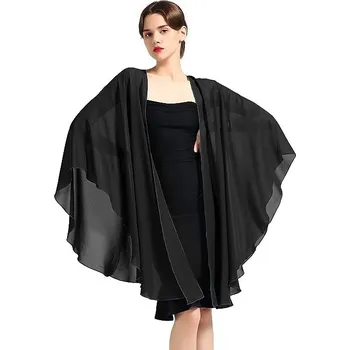 Šátek Dámské pončo Černá