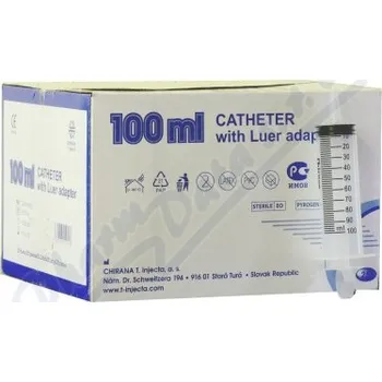 Injekční stříkačka Inj.střík.100ml Chirana Luer vyplach.3-dílná