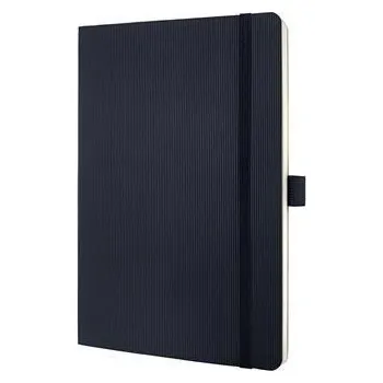 Zápisník Exkluzivní zápisník "Conceptum", černá, A5, linkovaný, 97 listů, měkké desky, SIGEL CO321