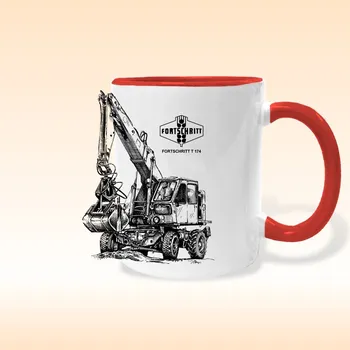 Hrnek - FORTSCHRITT T 174 Barva: Červená