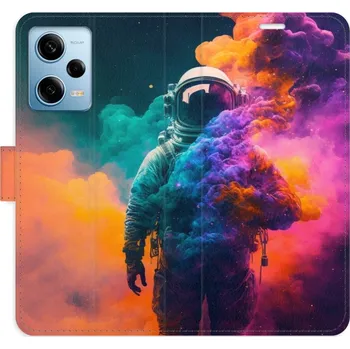 Pouzdro na mobilní telefon Flipové pouzdro iSaprio - Astronaut in Colours 02 - Xiaomi Redmi Note 12 Pro 5G / Poco X5 Pro 5G