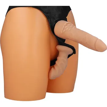 Připínací penis LOLO dvojitý strap-on
