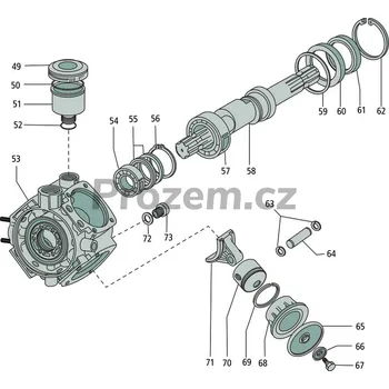 Kulové ložisko Ø 35x72x17 mm pro Comet APS 96, 0438001000