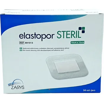Náplast ELASTOPOR STERIL - netkaná náplast s absorpční vrstvou, sterilní - 10X10 cm, 30 ks