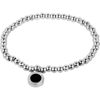 Náramek Troli Ocelový kuličkový náramek s oboustranným přívěskem + 2 měsíce na vrácení zboží