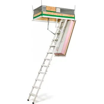 Schodiště Půdní schody Wippro KLIMATEC 160 SMART 140x70cm protipožární a zateplené schody pro pasivní stavby