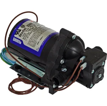 Čerpadlo Shurflo 2088-592-144 - Membránové čerpadlo, 9.5 l/min, 3.4 bar, 230 VAC, PP/SP/SP, PS