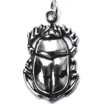 Přívěsek Stříbrný přívěsek skarabeus - vruboun posvátný - P194 (Stříbrný přívěsek skarabeus)