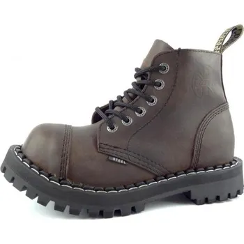Dámská zimní obuv Steel boty 6 dírek 127/128/O/ crazy brown, velikost 38