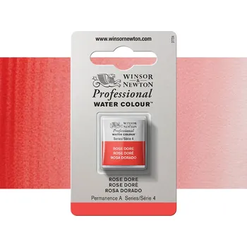 Vodová barva Akvarelová barva Winsor & Newton Professional, půlpánvička - Rose Dore