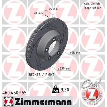 Brzdový kotouč Brzdový kotouč ZIMMERMANN 460.4509.55