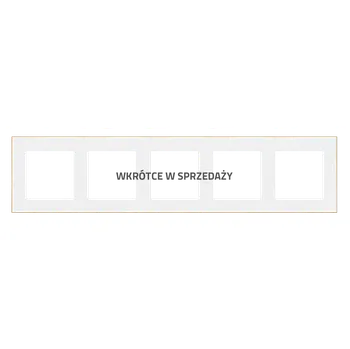 vypínač SIMON TRD5.166/111 Rámeček 5 násobný bílá