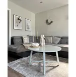 koberec Světle šedý viskózový 160 x 230 cm s krátkým vlasem v moderním obývacím pokoji Beliani