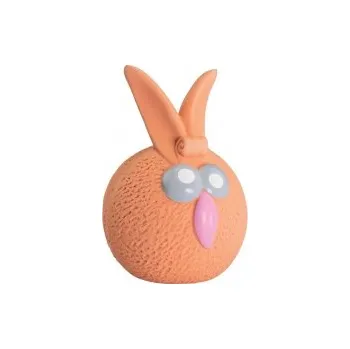 Hračka pro psa Oranžový míč zajíček se zvukem 5 cm